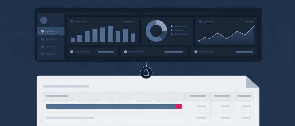 An analytics dashboard above a UK ad-spend table, with one figure highlighted to show the added 2% delivery fee.